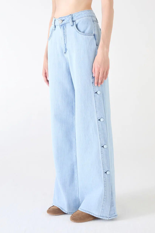 Sporty Wide Leg Jeans-Shaft-Boyds Philadelphia