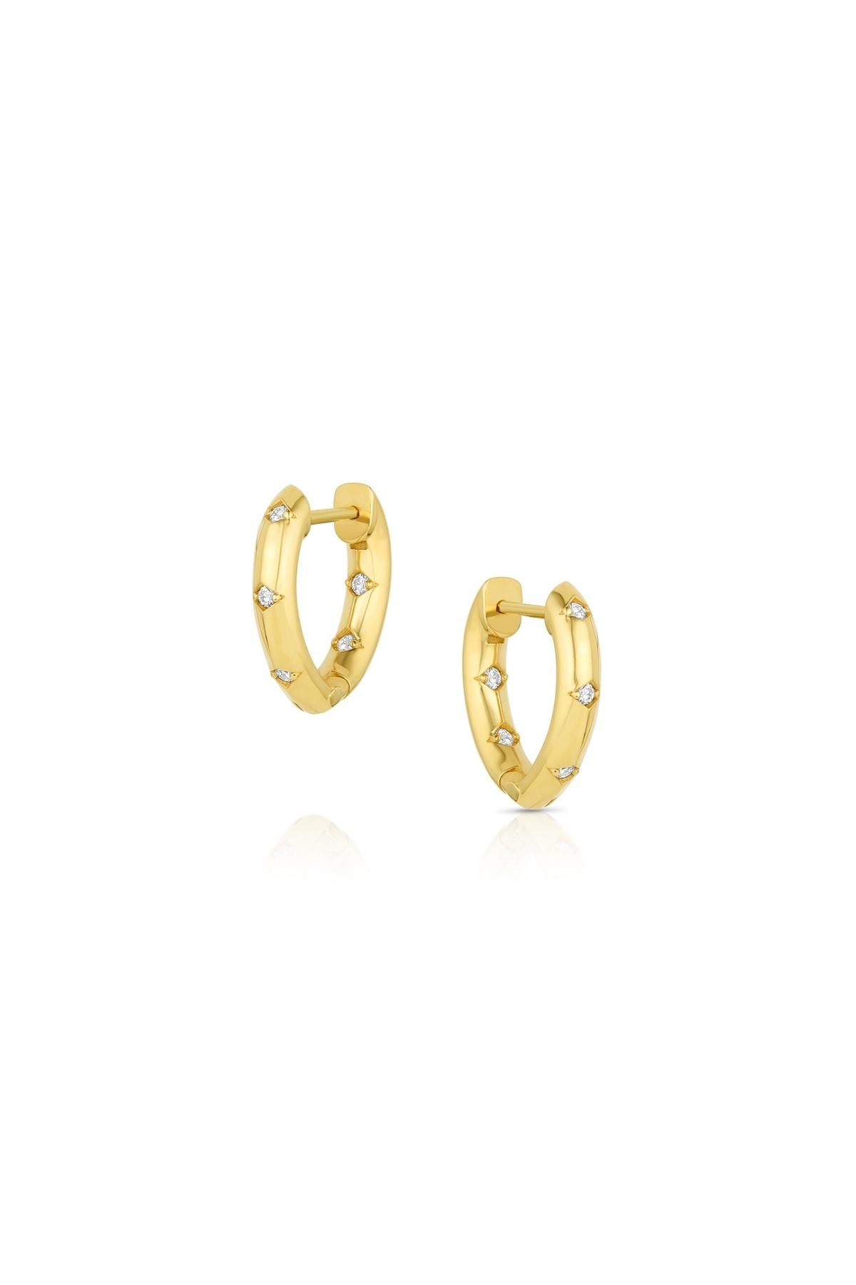 Hilma Diamond Hoops 17mm