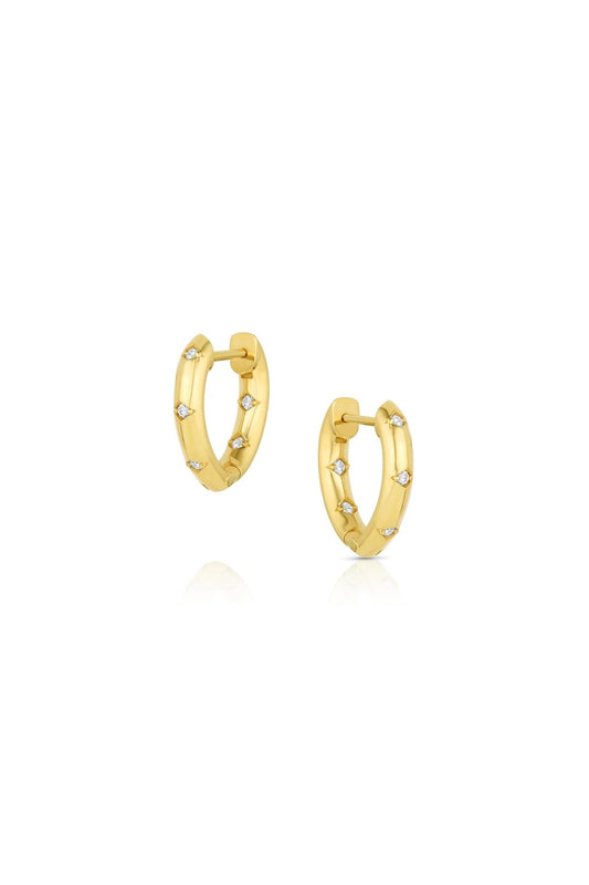Hilma Diamond Hoops 17mm