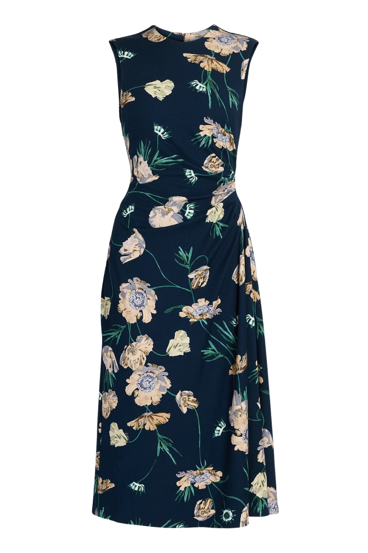 Floral Ponte Sleeveless Midi Dress-ERDEM-Boyds Philadelphia