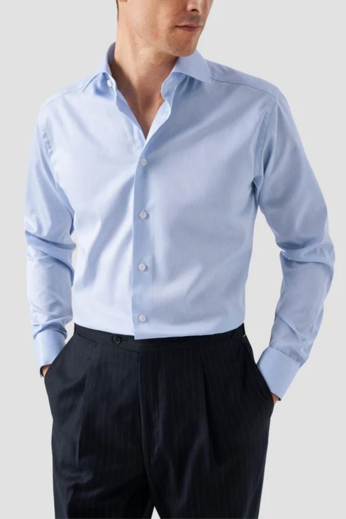 Classic Solid Signature Twill Shirt-Eton-Boyds Philadelphia