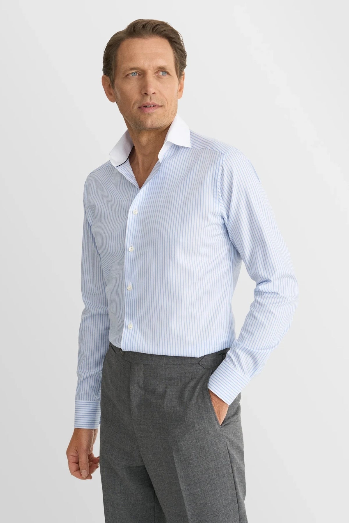 Contemporary Striped Signature Oxford Shirt