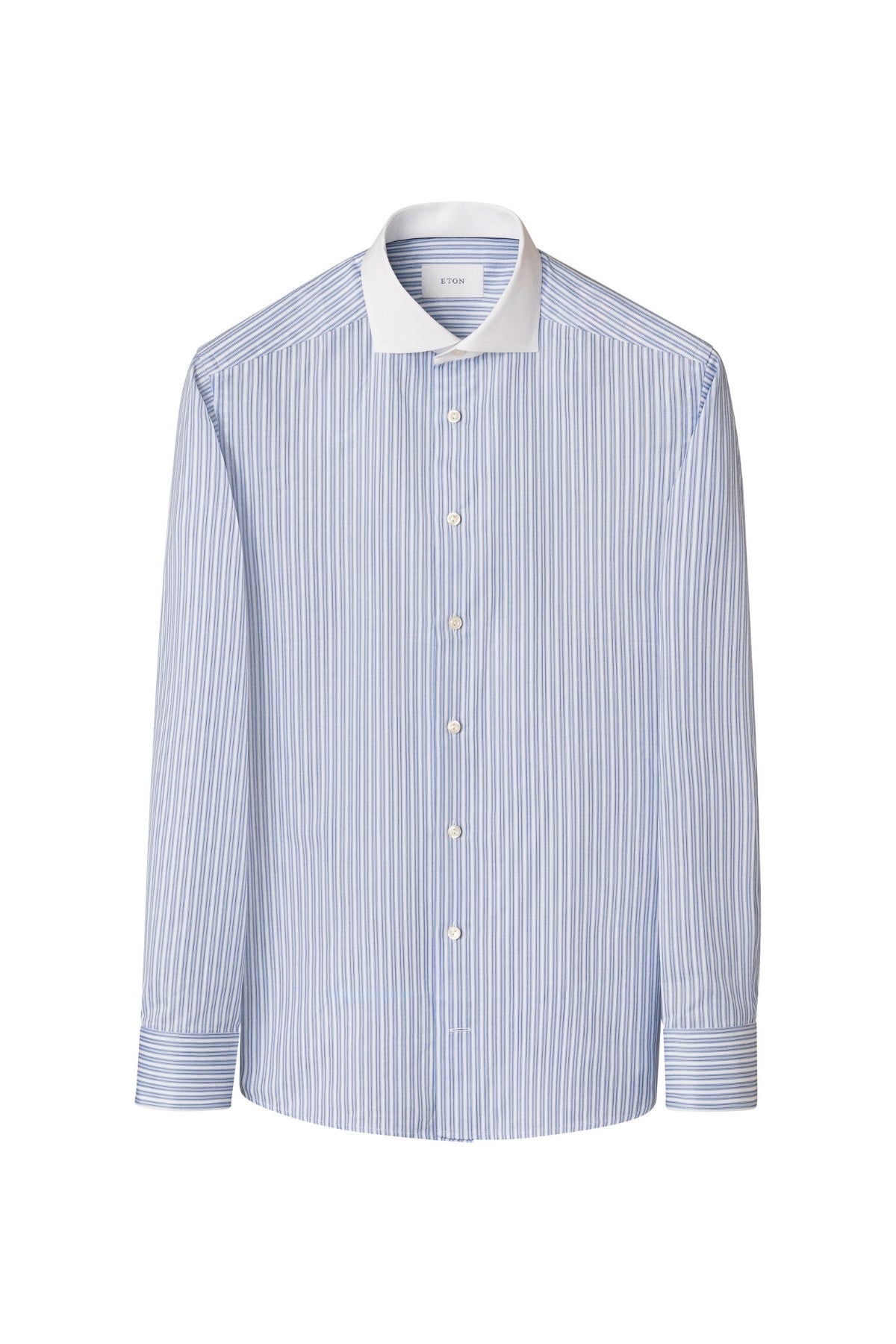 Contemporary White Collar Striped Signature Twill Shirt-Eton-Boyds Philadelphia