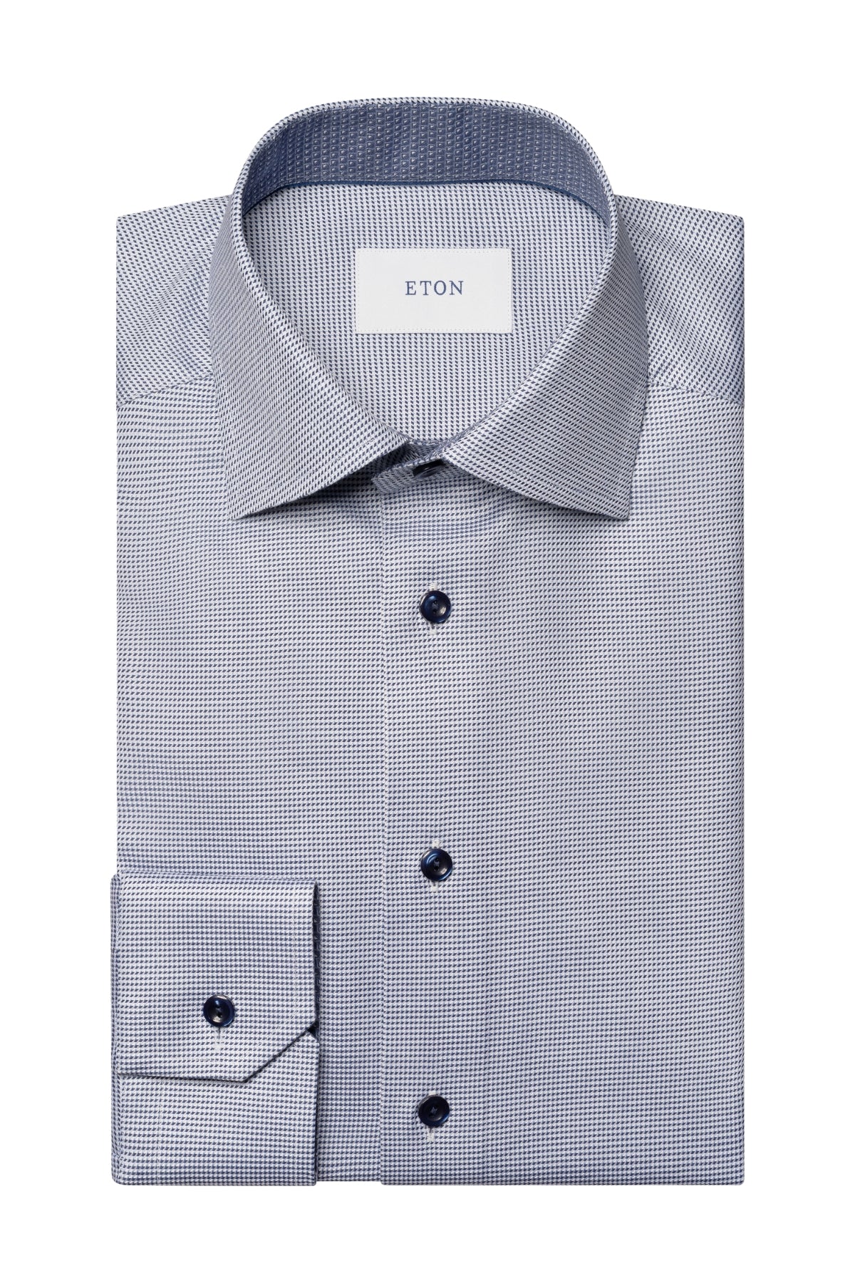 Contemporary Semi-Solid Twill Shirt-Eton-Boyds Philadelphia