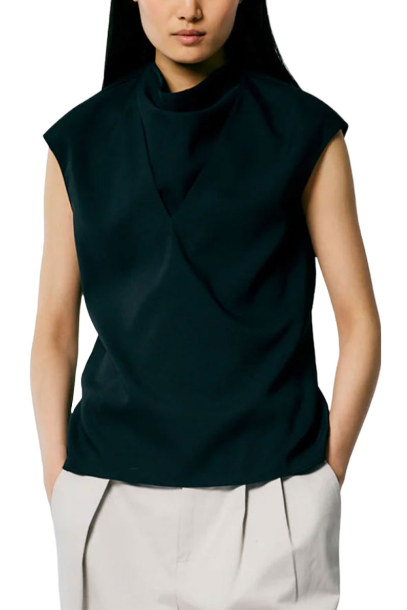 Chalky Drape Handkerchief Top-Tibi-Boyds Philadelphia