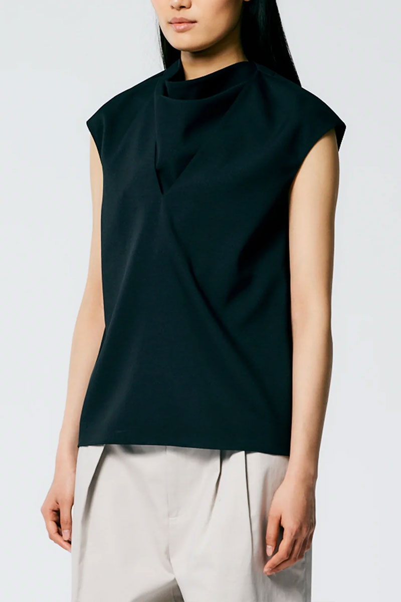 Chalky Drape Handkerchief Top-Tibi-Boyds Philadelphia