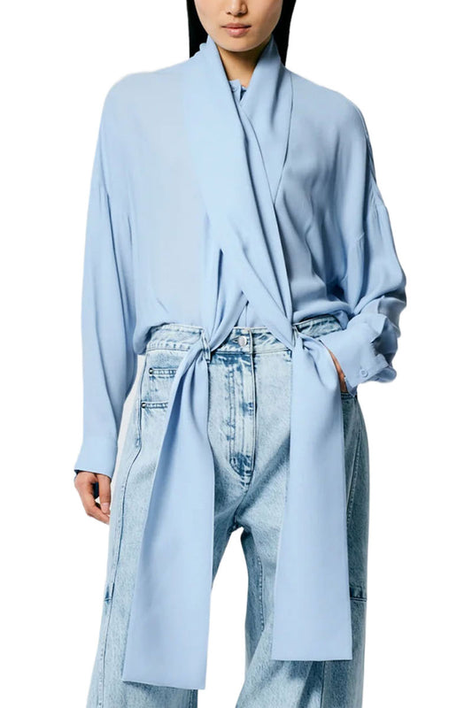 Feather Weight Eco Crepe Davenport Sculpted Shirt-Tibi-Boyds Philadelphia