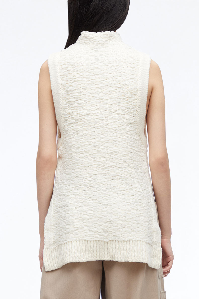Wool Jacquard Mockneck Top-3.1 Phillip Lim-Boyds Philadelphia