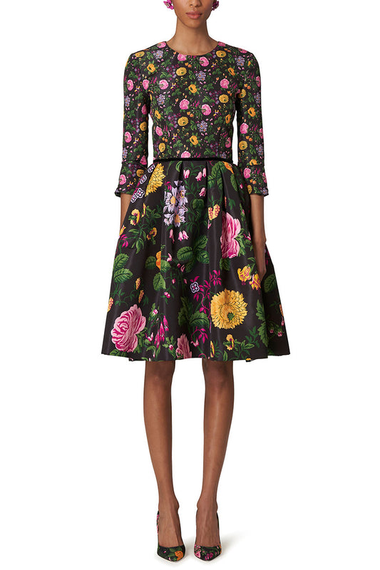 Botanical Floral Dress-Carolina Herrera-Boyds Philadelphia
