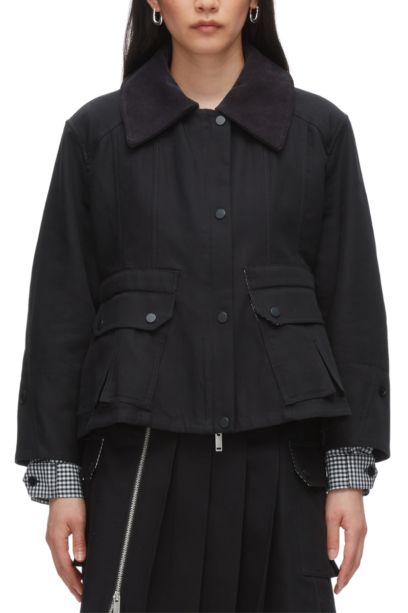 Cropped Flounce Barn Jacket-3.1 Phillip Lim-Boyds Philadelphia