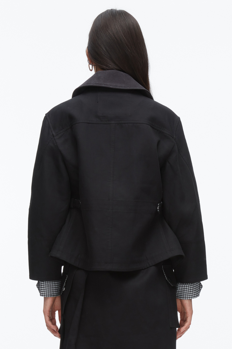 Cropped Flounce Barn Jacket-3.1 Phillip Lim-Boyds Philadelphia