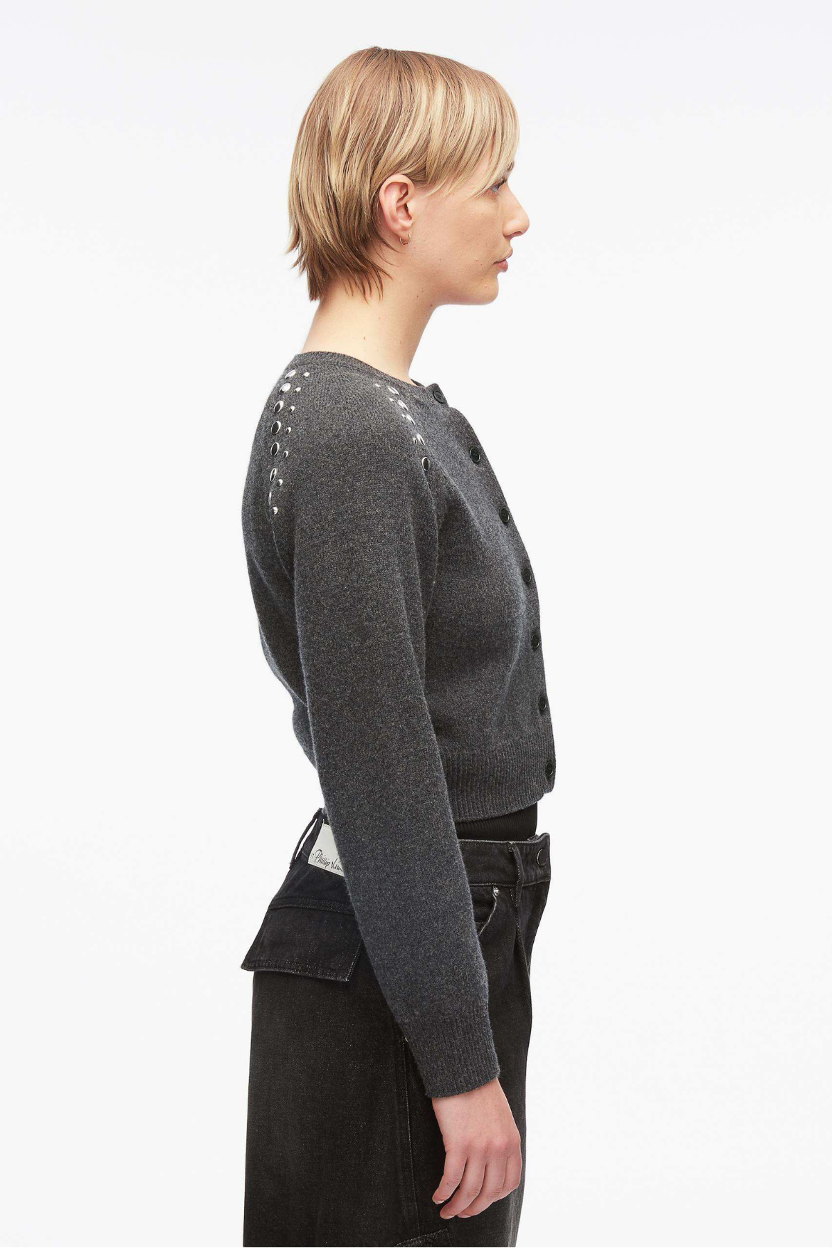 Wool Blend Long Sleeve Crew Neck Raglan Cardigan-3.1 Phillip Lim-Boyds Philadelphia