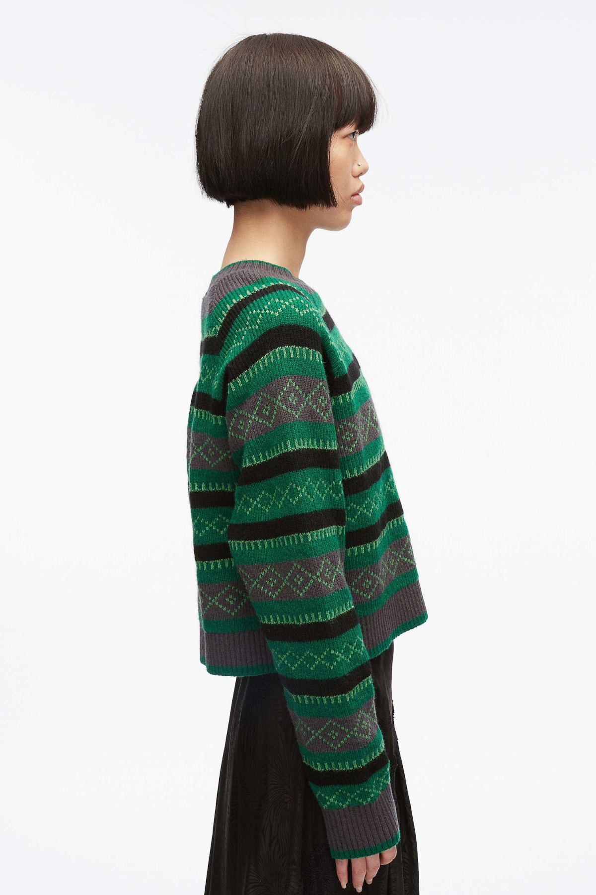 Wool Fair Isle Crewneck Pullover-3.1 Phillip Lim-Boyds Philadelphia