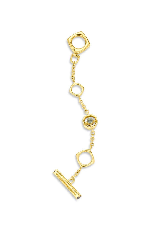 Green Sapphire Clip Fob