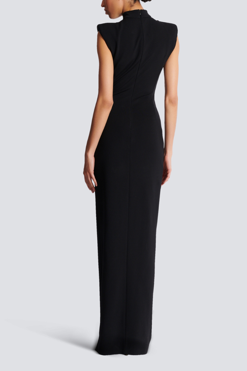 Long Jersey Dress-Balmain-Boyds Philadelphia