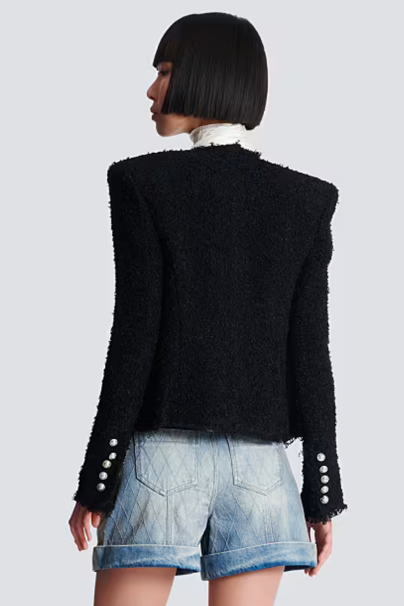 Edge-to-Edge Tweed Jacket-Balmain-Boyds Philadelphia