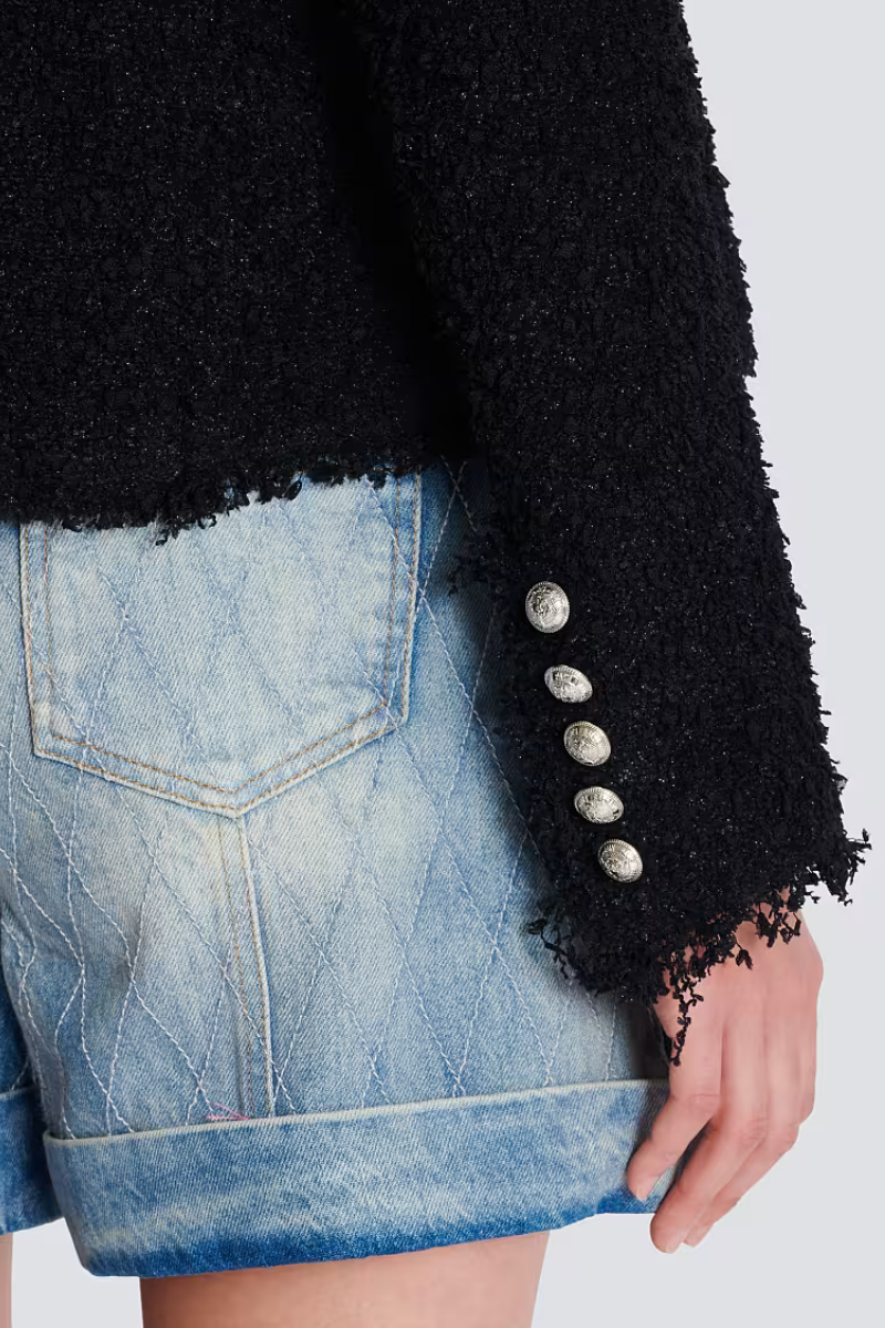 Edge-to-Edge Tweed Jacket-Balmain-Boyds Philadelphia