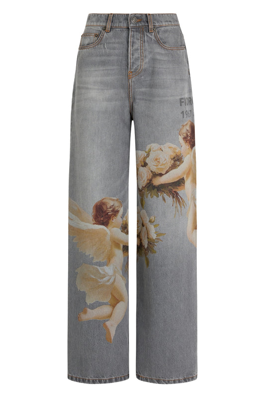 Bouquet Angels Baggy Jeans-Fiorucci-Boyds Philadelphia