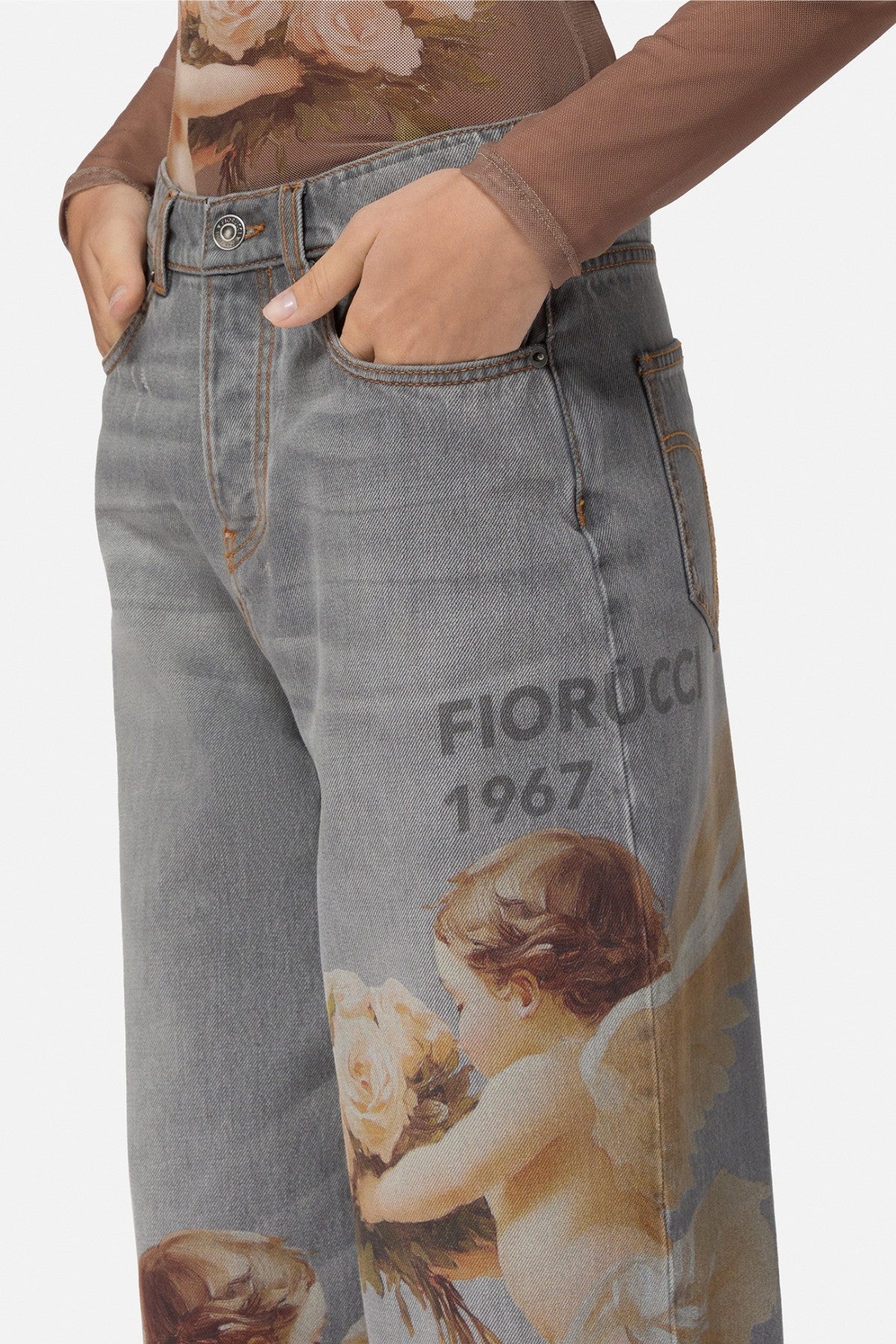 Bouquet Angels Baggy Jeans