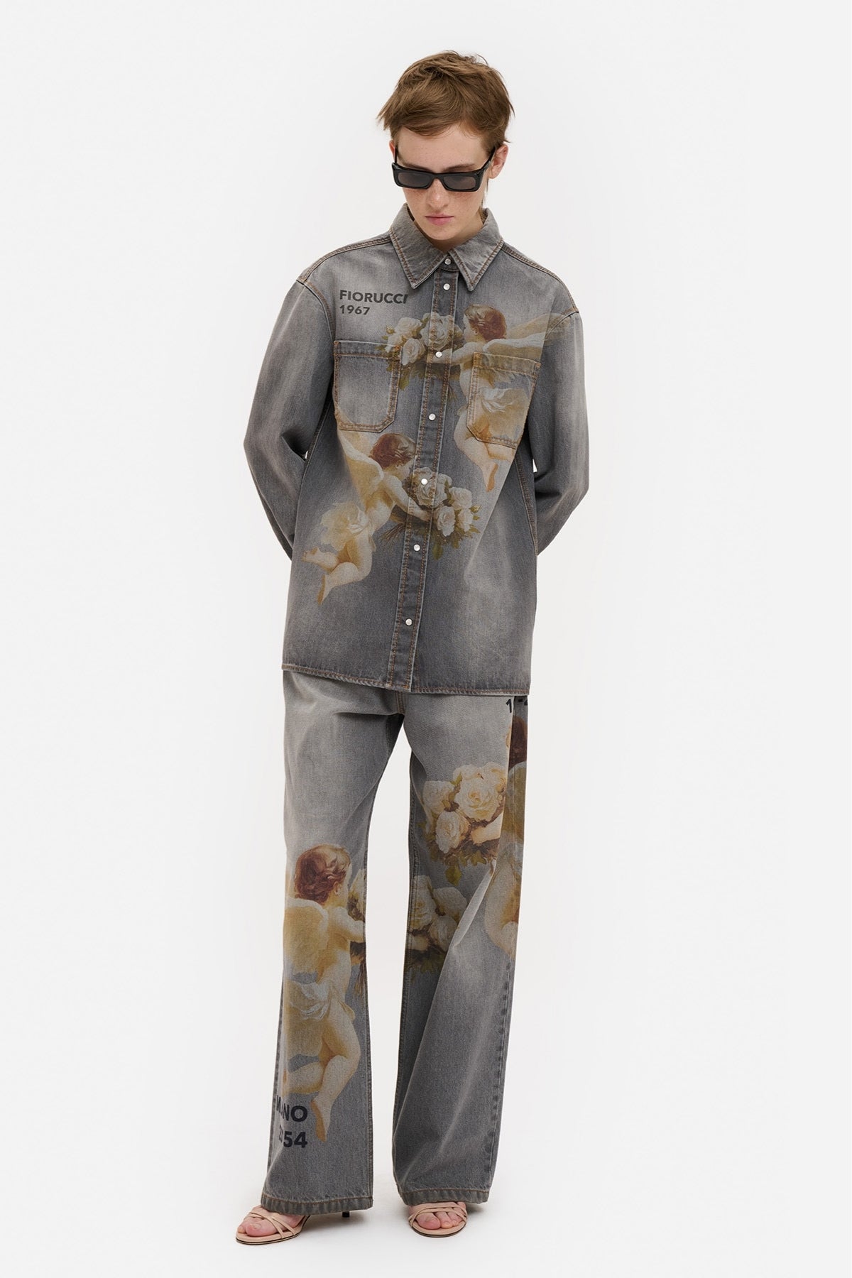 Bouquet Angels Denim Shirt