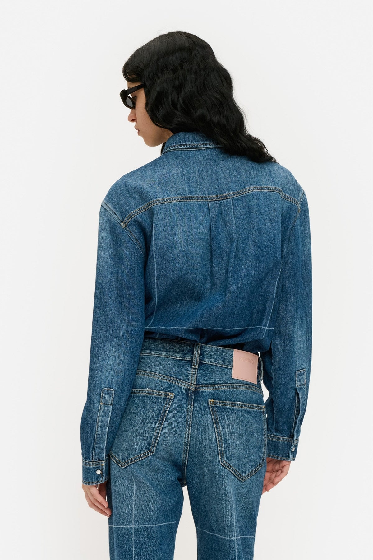 Laser Crease Denim Shirt