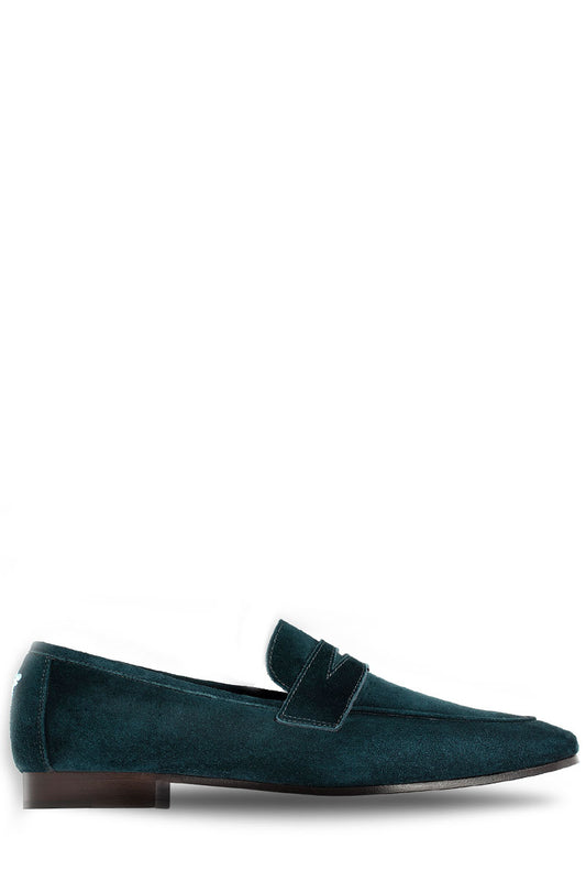 English Green Suede Flaneur-Bougeotte-Boyds Philadelphia