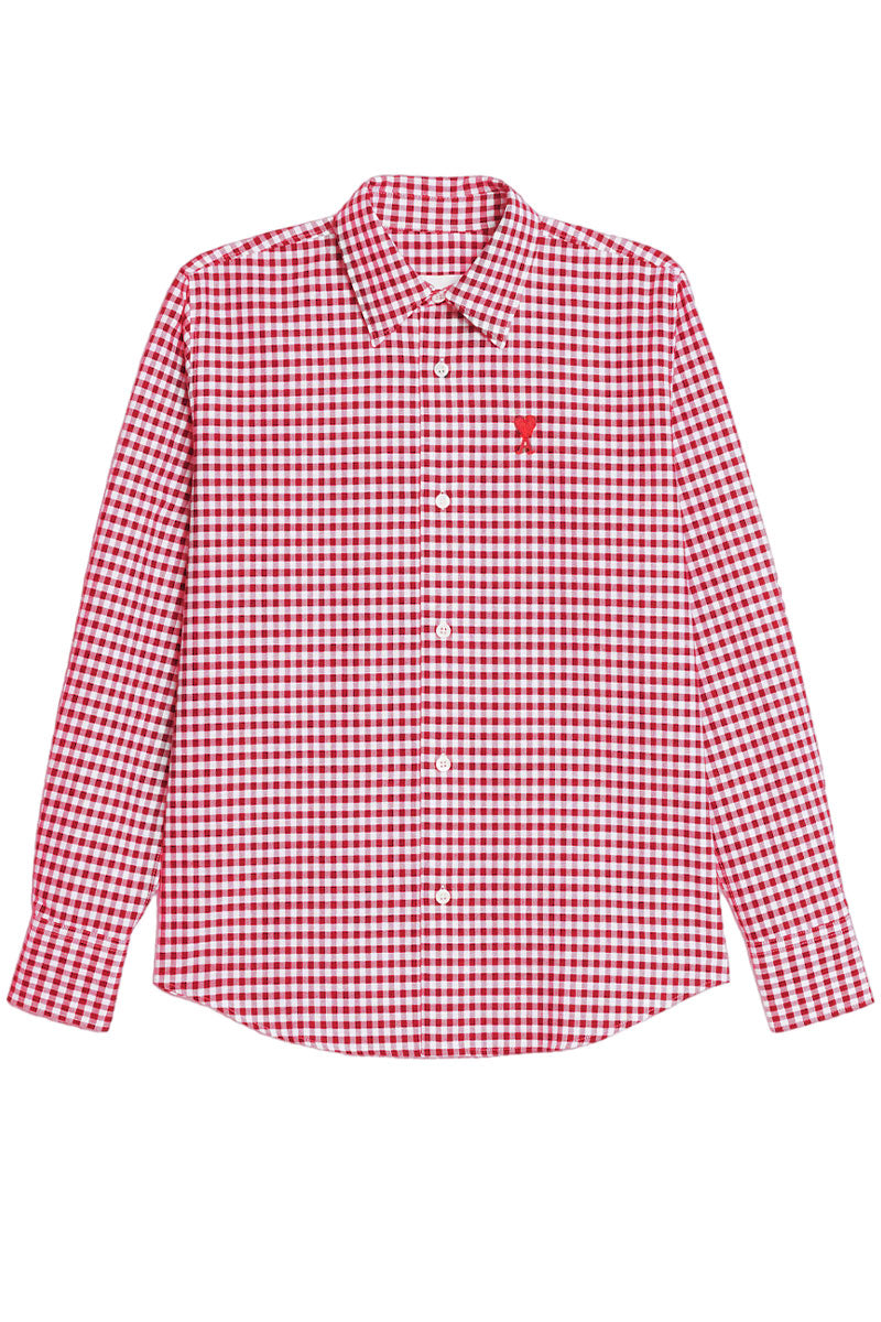 Gingham Ami de Coeur Shirt-AMI-Boyds Philadelphia