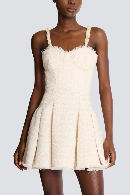 Tweed Shell Dress-Balmain-Boyds Philadelphia