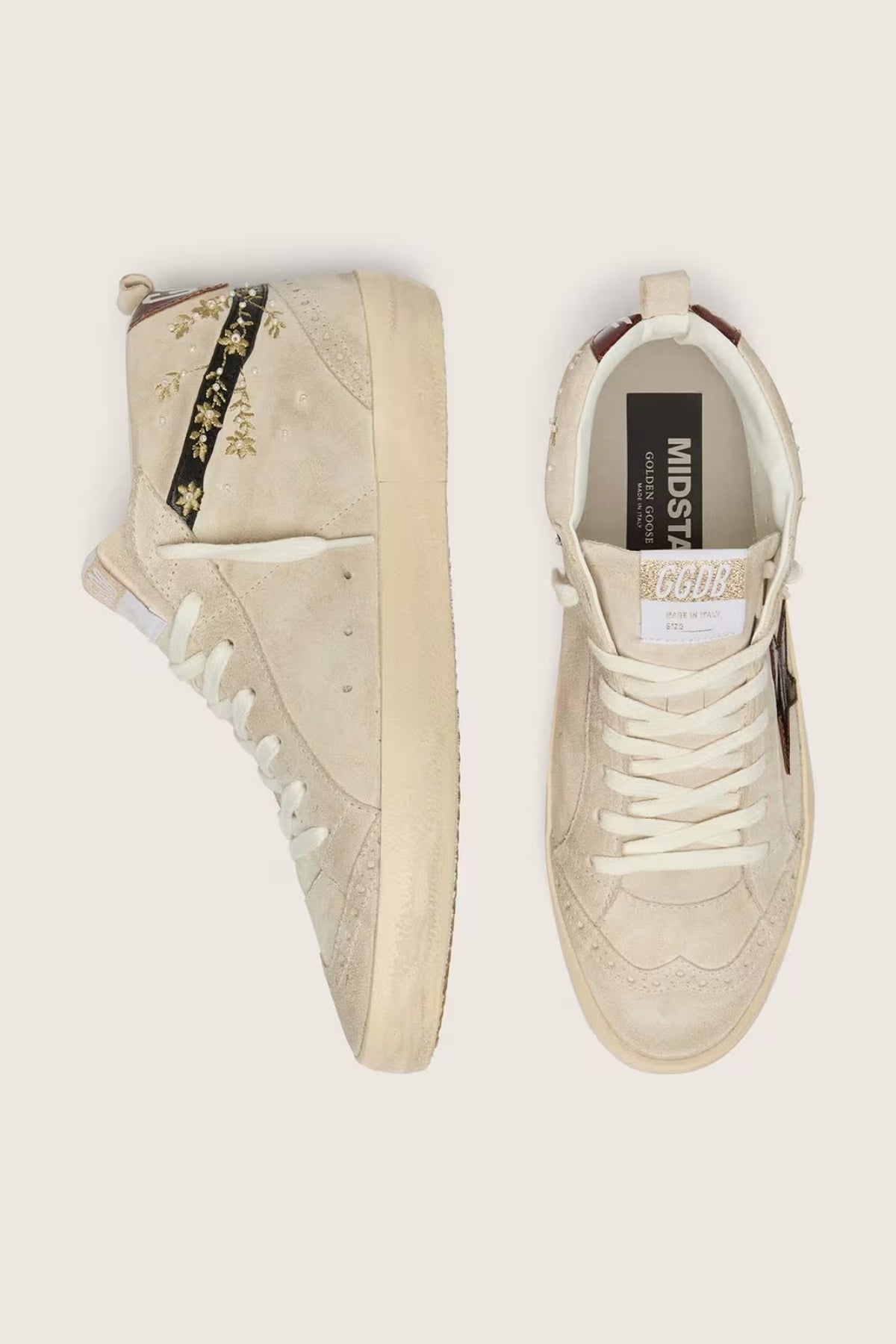 GOLDEN GOOSE MID START SUEDE SNEAKER-Golden Goose-Boyds Philadelphia
