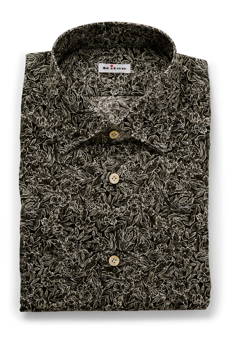 Sketched Floral Shirt-Kiton-Boyds Philadelphia