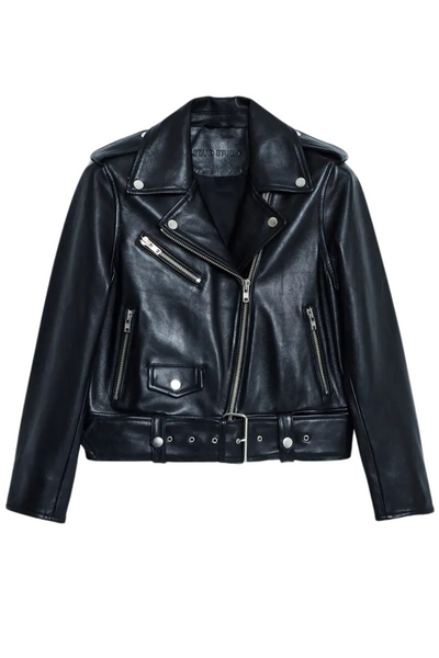 ★STAND STUDIO★ Ramona coat black 61966906289000 6196690628 Stand Studio Black Ramona Faux-Leather Coat Stand Studio