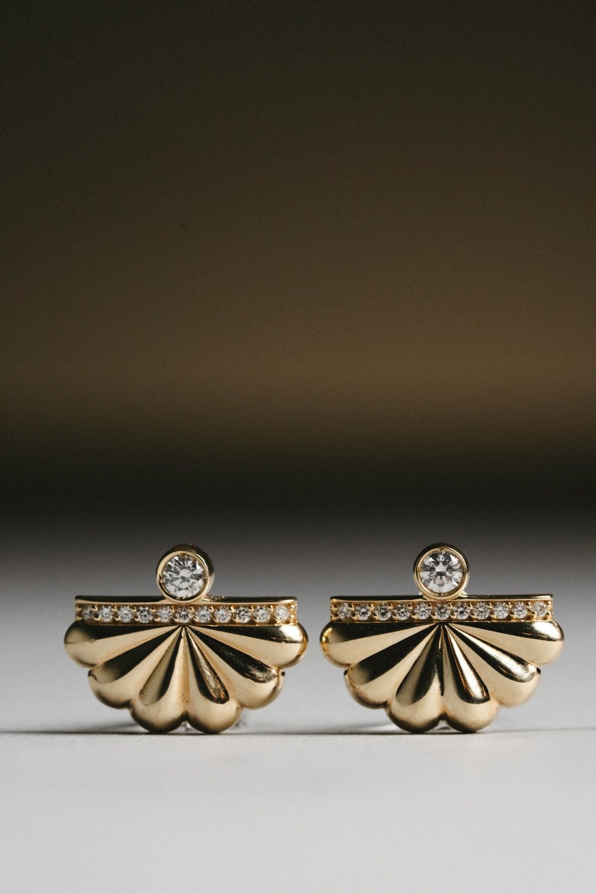 "Bahía" Earring - Yellow Gold and Diamonds-ITA-Boyds Philadelphia