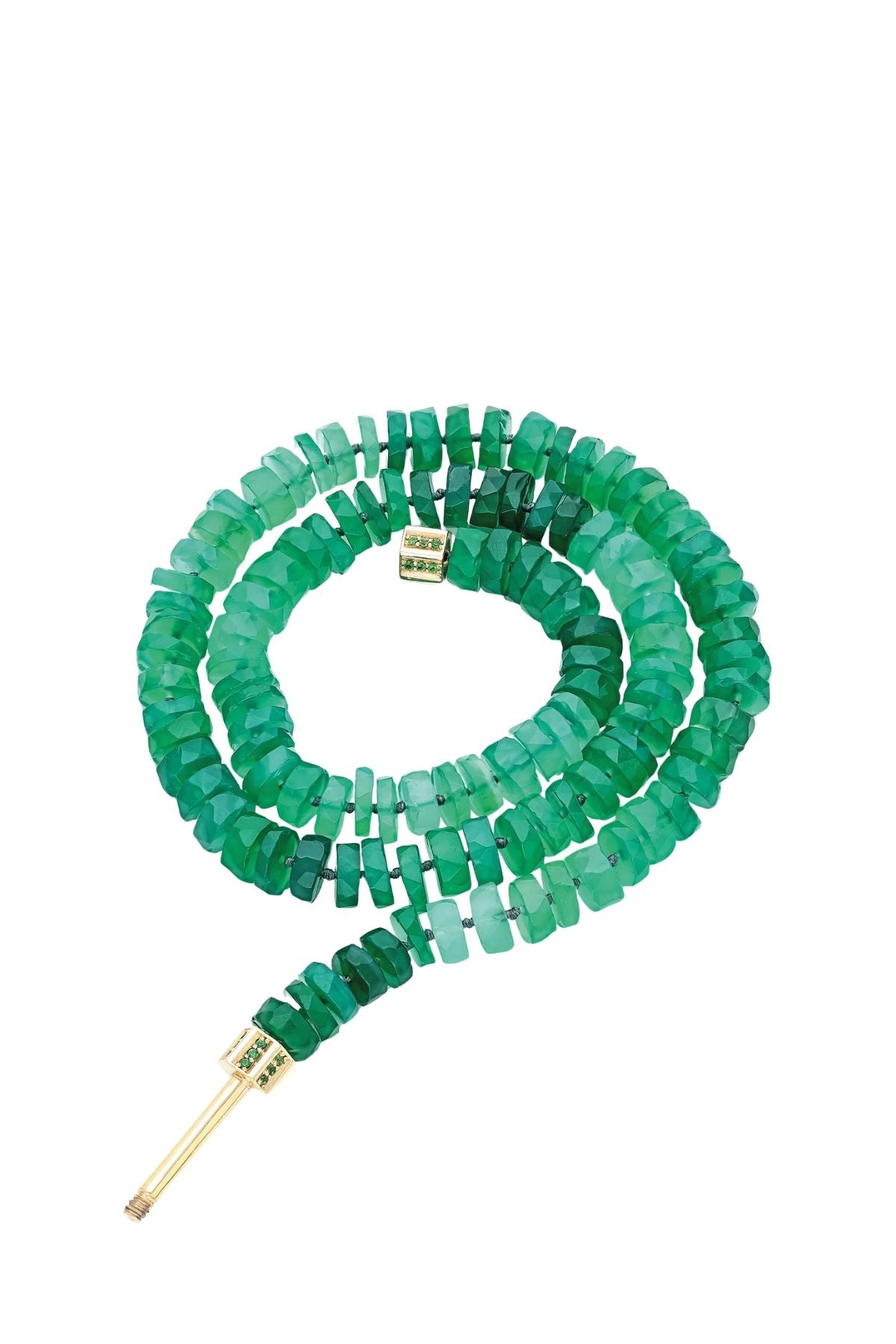 "Bosfor" Faceted Disc Bead Strand