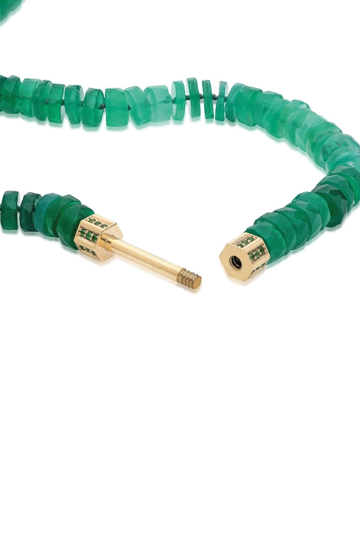 "Bosfor" Faceted Disc Bead Strand