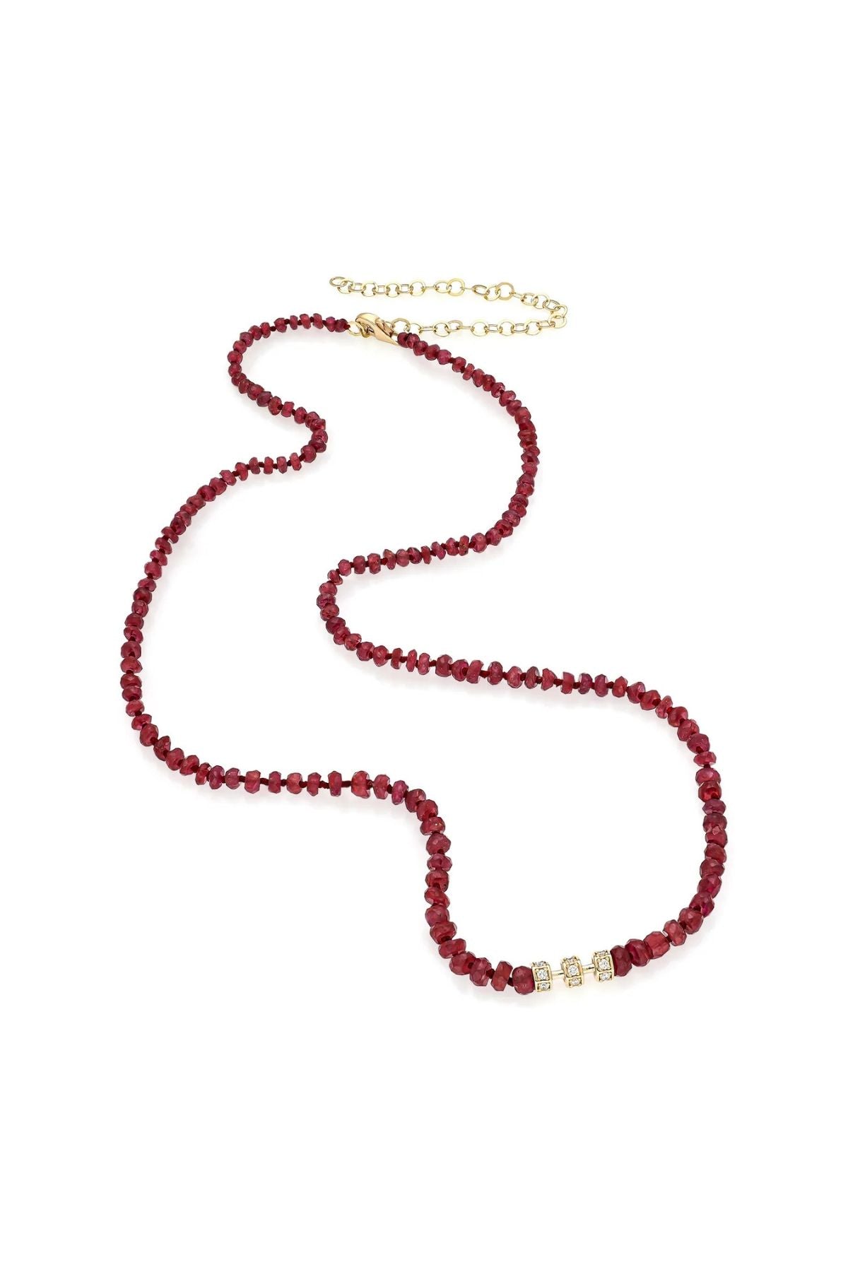 Micro "Bosfor" Natural Ruby Strand