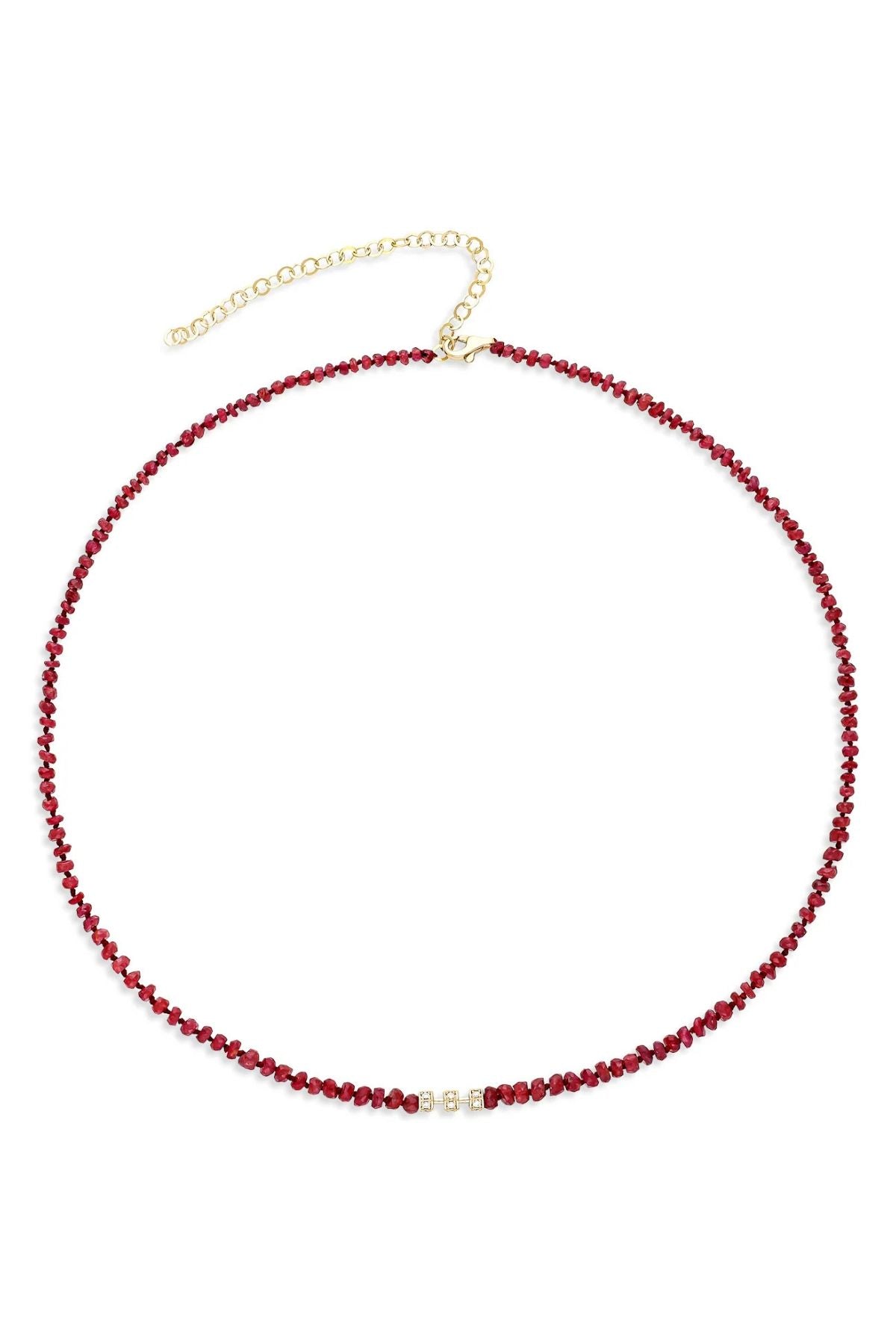 Micro "Bosfor" Natural Ruby Strand