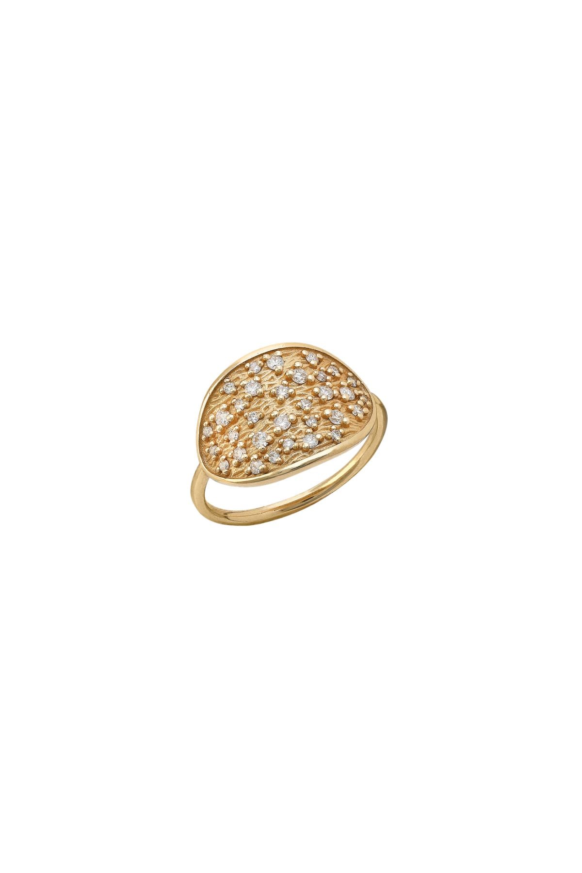 "Abrazo" Diamond Signet Ring