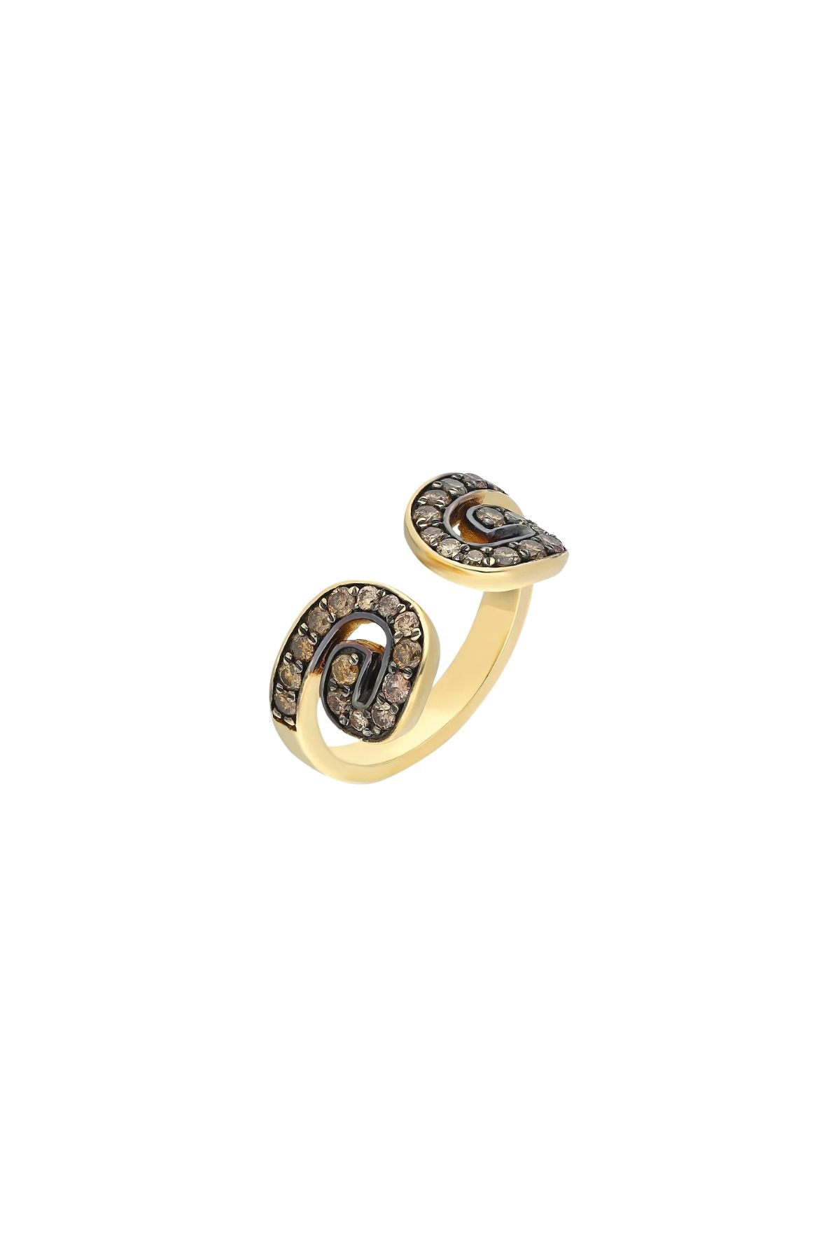“Txirimiri” Cognac Diamond Bling Ring - Coffee-ITA-Boyds Philadelphia