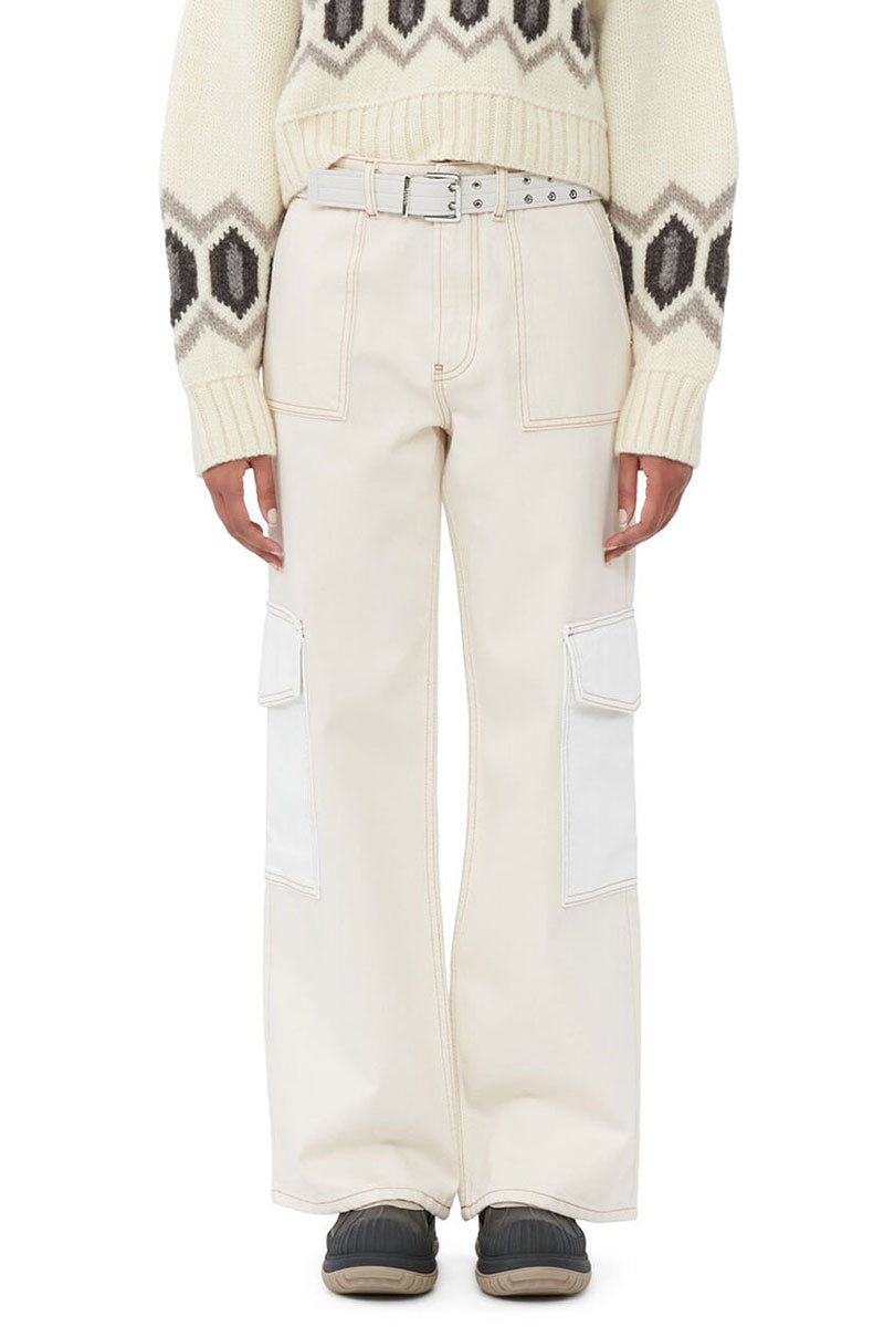 Ecru Denim Angi-GANNI-Boyds Philadelphia