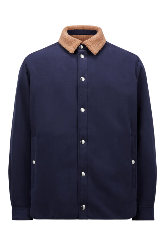 Teddy Trimmed Shirt Jacket-Moncler-Boyds Philadelphia