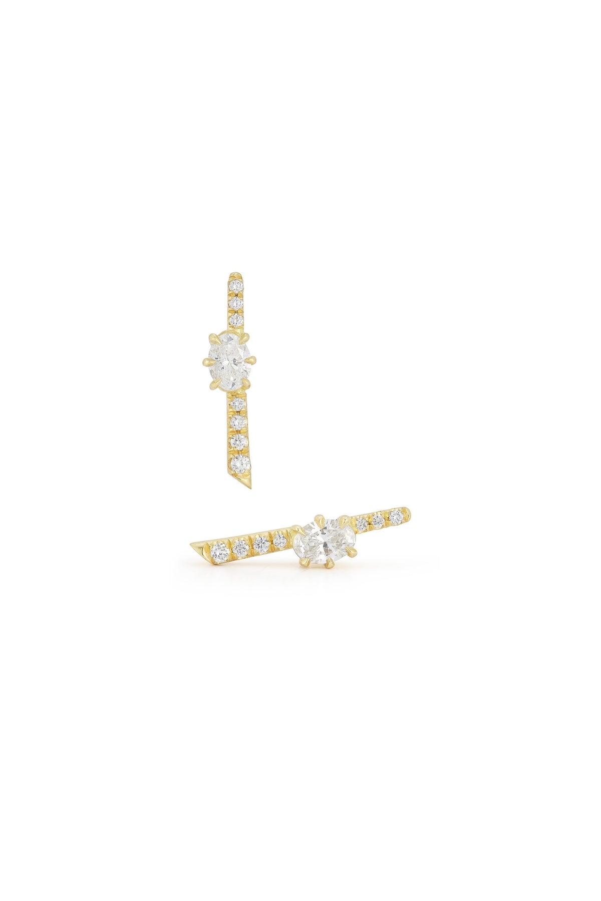 Rae Diamond Pave Stud Earrings-Jade Trau-Boyds Philadelphia