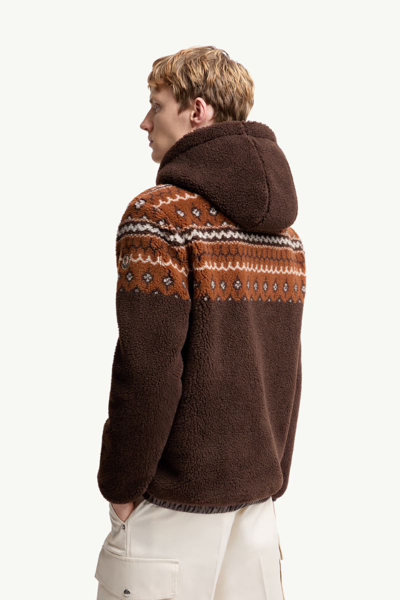Geometric Jacquard Hoodie-Moncler-Boyds Philadelphia