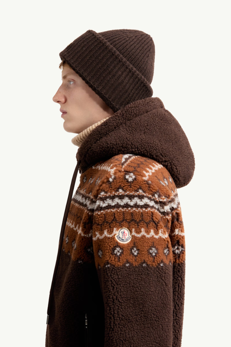 Geometric Jacquard Hoodie-Moncler-Boyds Philadelphia