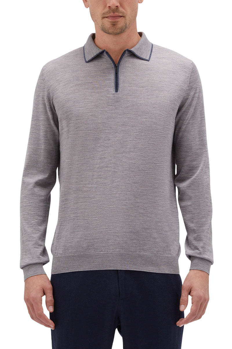 Zip Knit Polo-Maurizio Baldassari-Boyds Philadelphia