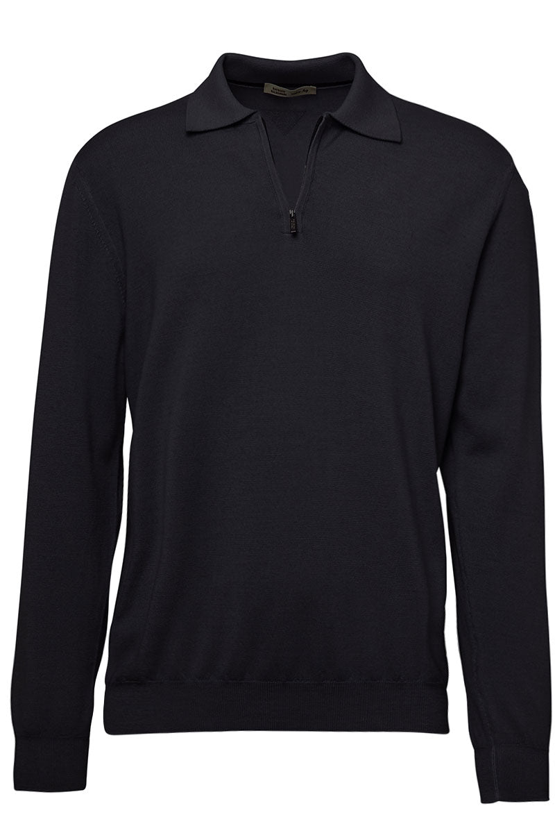 Polo Zip Sweater-Maurizio Baldassari-Boyds Philadelphia