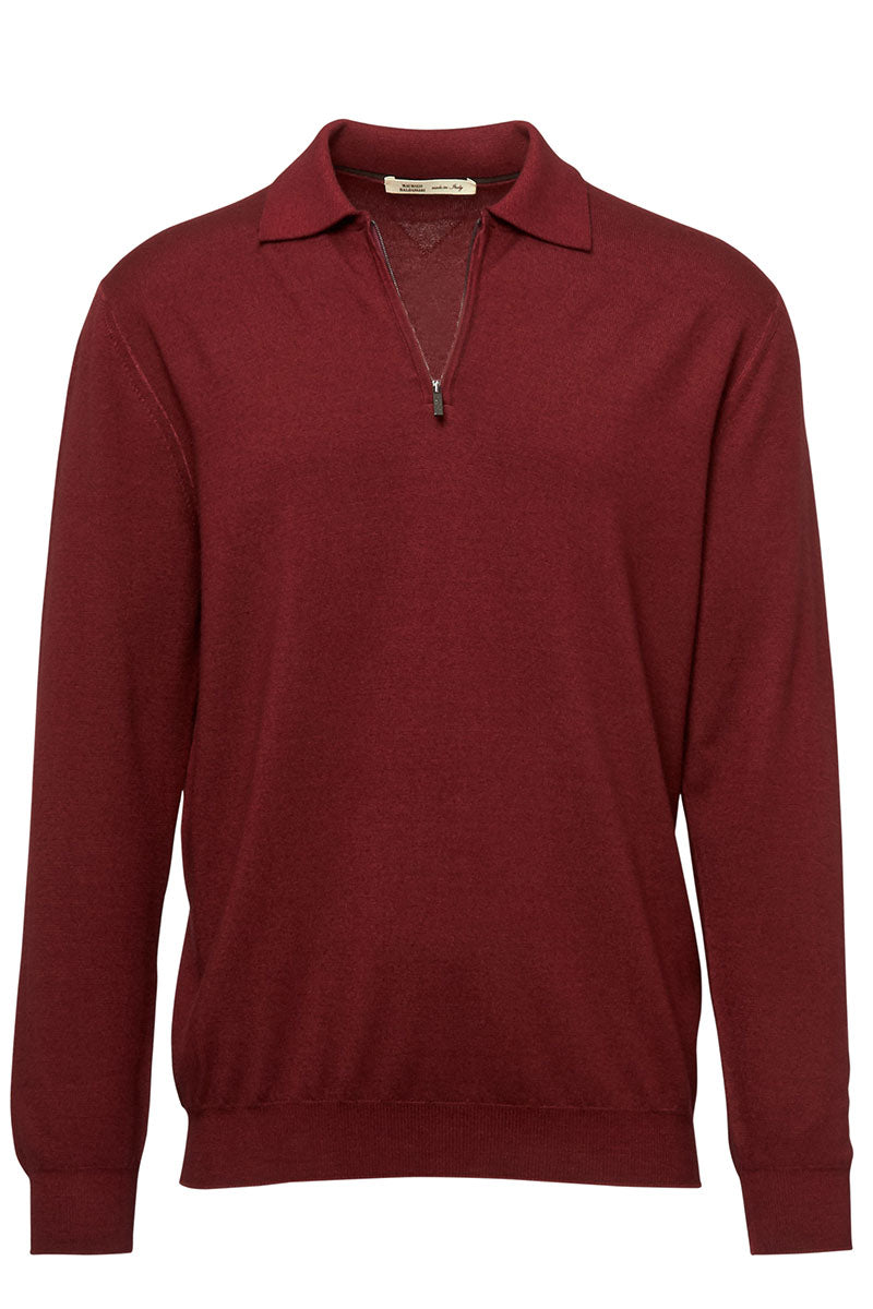 Polo Zip Sweater-Maurizio Baldassari-Boyds Philadelphia