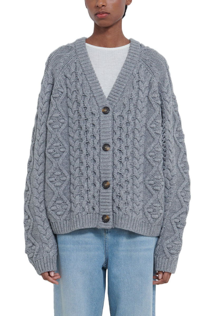 Kuma Cable Knit Cardigan by Loulou Studio Boyds