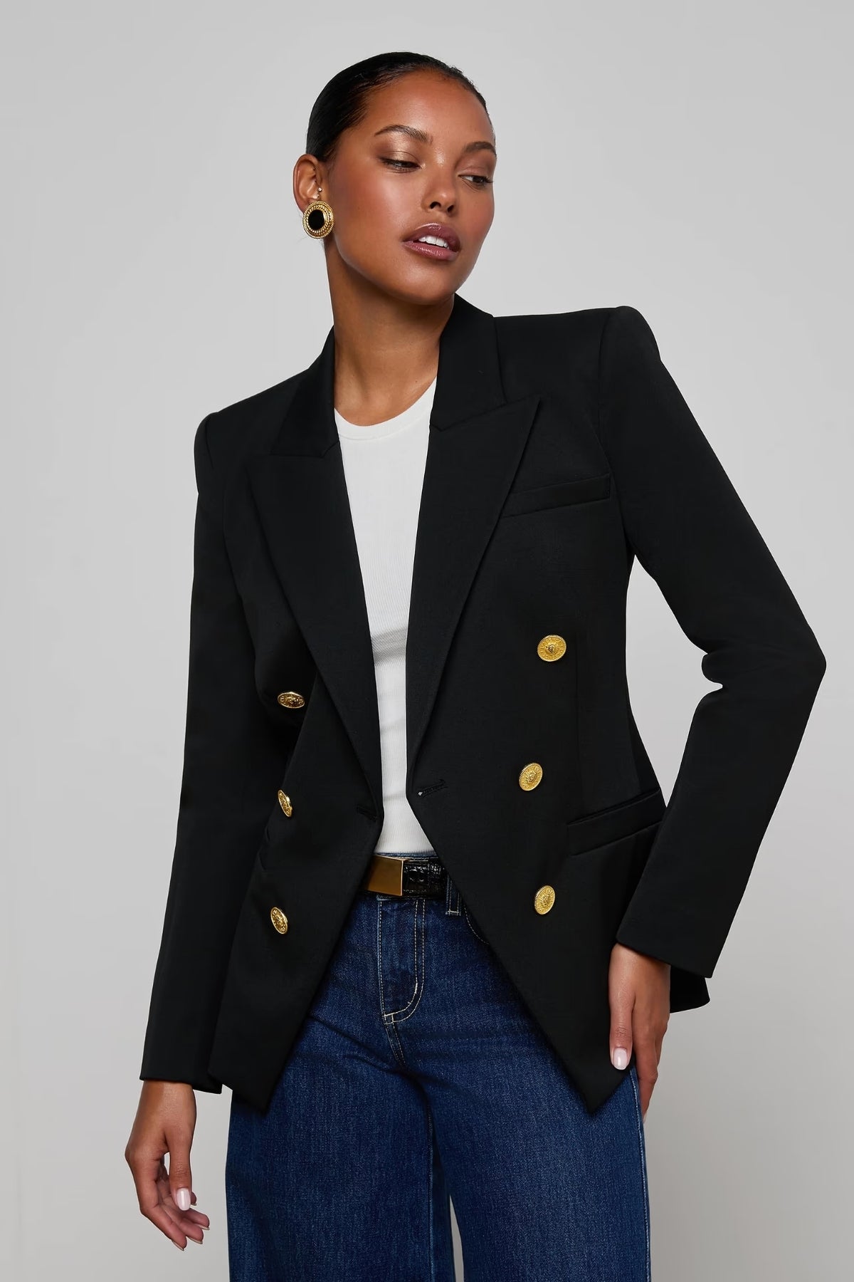 Kyomi Double-Breasted Blazer by L'AGENCE