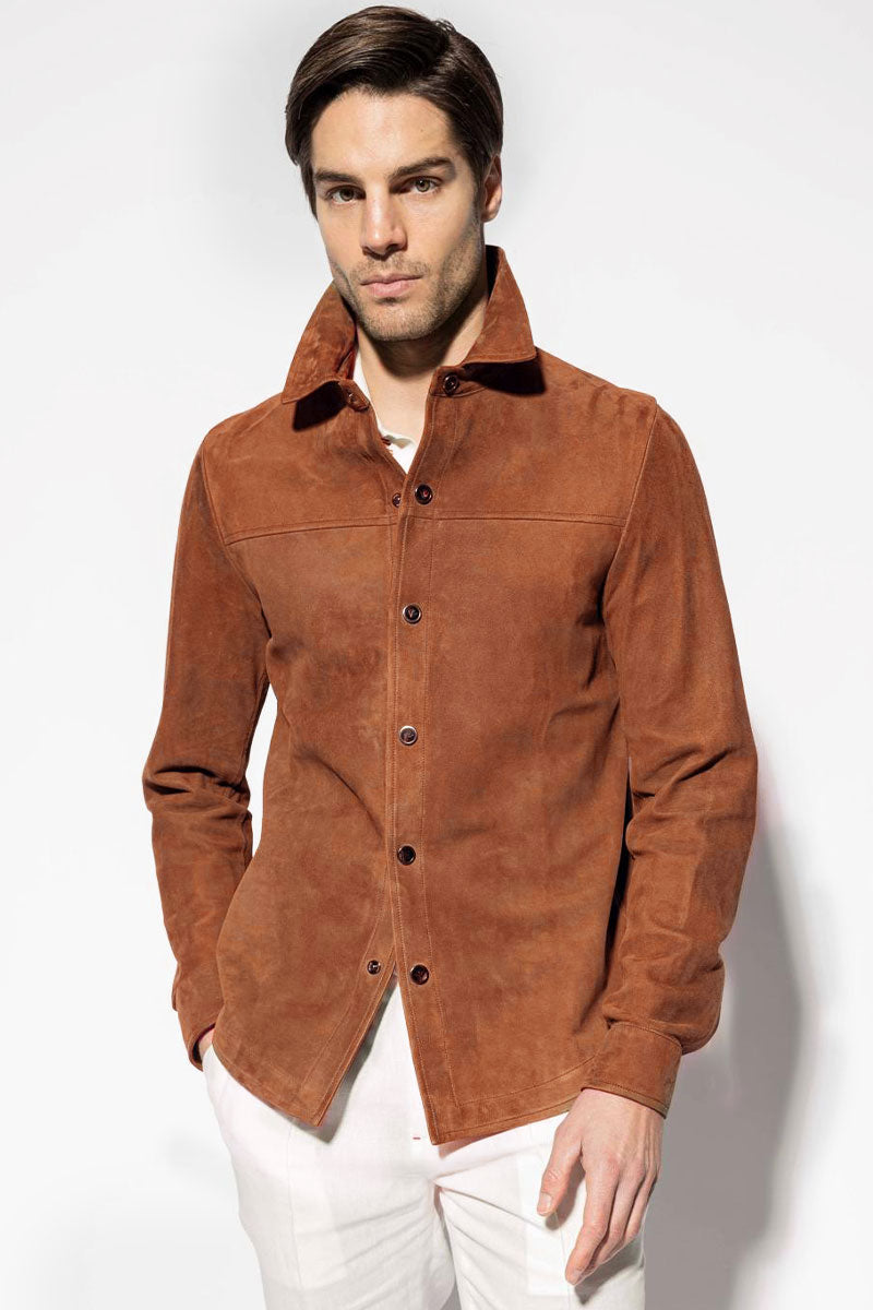 Suede Overshirt-ISAIA-Boyds Philadelphia