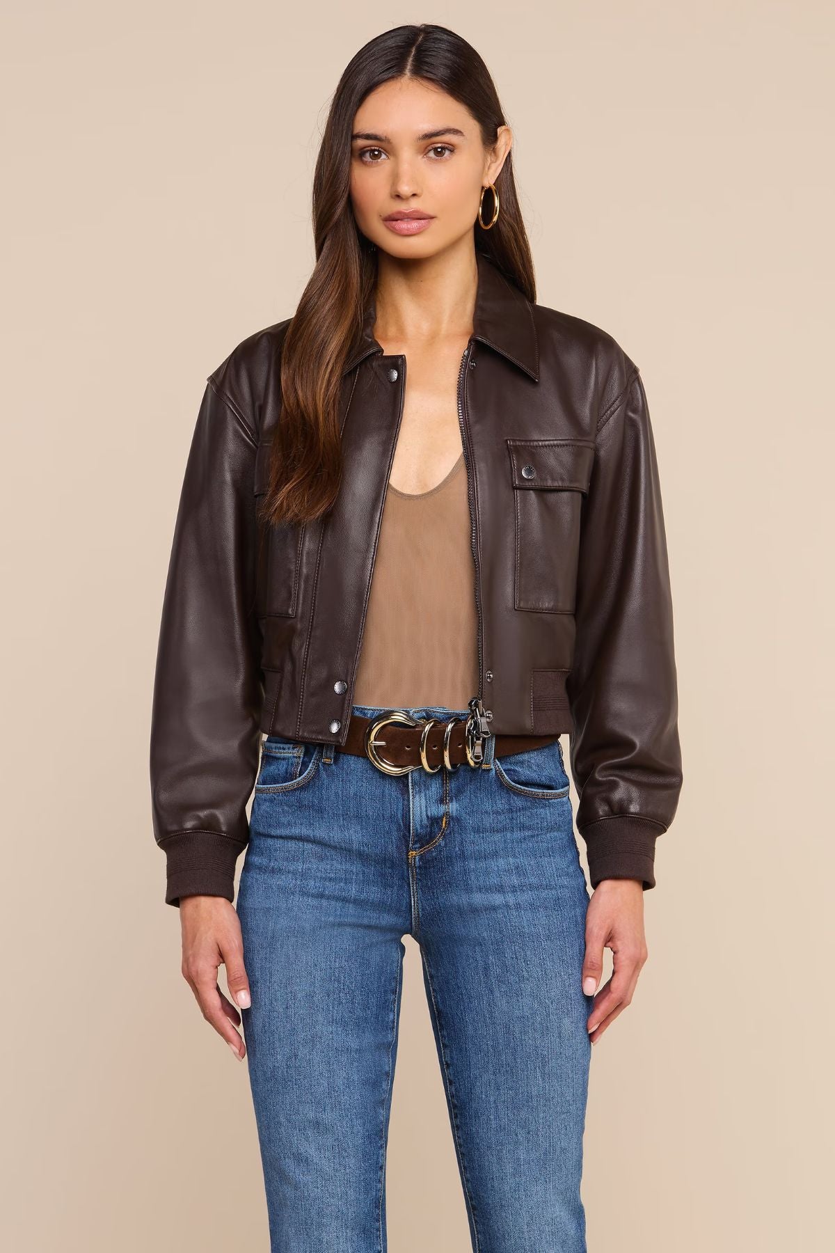 Clotilde Leather Jacket-L'AGENCE-Boyds Philadelphia